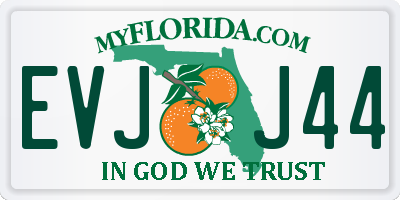 FL license plate EVJJ44