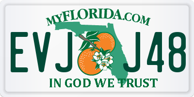 FL license plate EVJJ48