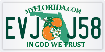 FL license plate EVJJ58