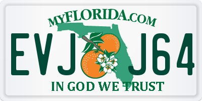 FL license plate EVJJ64