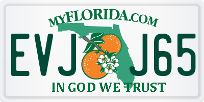 FL license plate EVJJ65