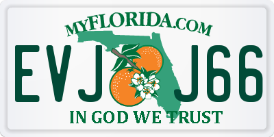 FL license plate EVJJ66