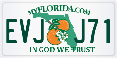 FL license plate EVJJ71