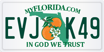 FL license plate EVJK49