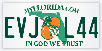 FL license plate EVJL44