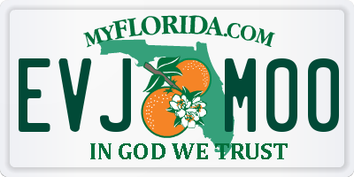 FL license plate EVJM00