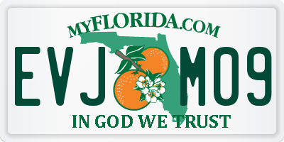 FL license plate EVJM09