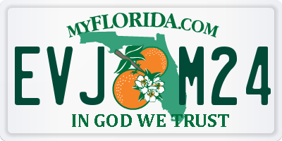 FL license plate EVJM24