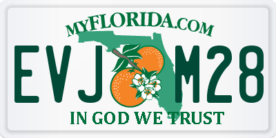 FL license plate EVJM28