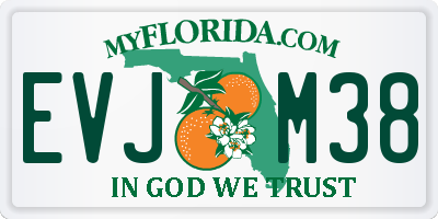 FL license plate EVJM38