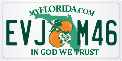 FL license plate EVJM46