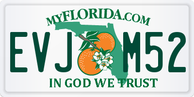 FL license plate EVJM52