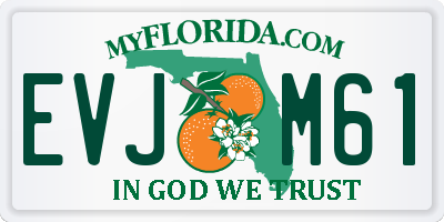 FL license plate EVJM61