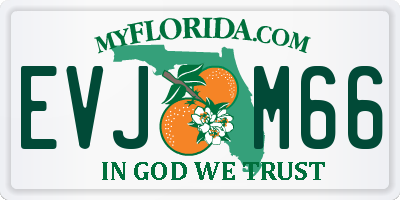 FL license plate EVJM66