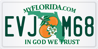 FL license plate EVJM68