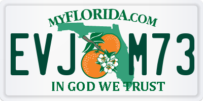 FL license plate EVJM73