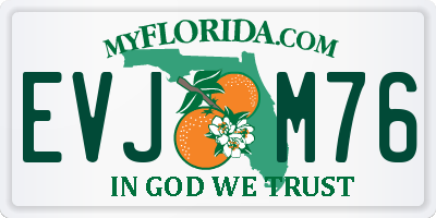 FL license plate EVJM76