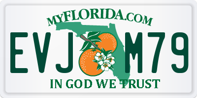 FL license plate EVJM79