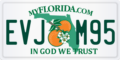 FL license plate EVJM95