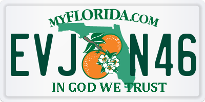 FL license plate EVJN46