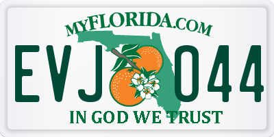 FL license plate EVJO44