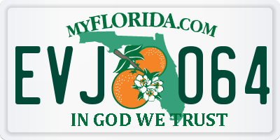 FL license plate EVJO64