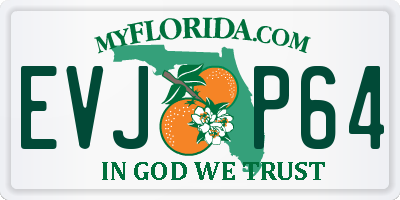 FL license plate EVJP64