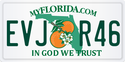 FL license plate EVJR46