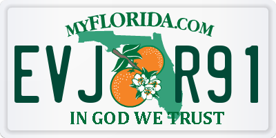 FL license plate EVJR91