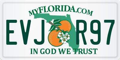 FL license plate EVJR97