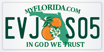 FL license plate EVJS05