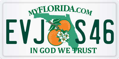 FL license plate EVJS46