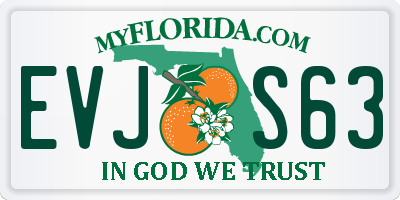 FL license plate EVJS63