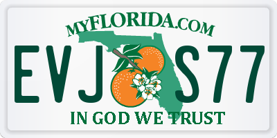 FL license plate EVJS77