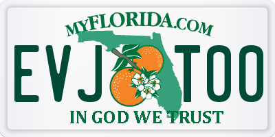 FL license plate EVJT00