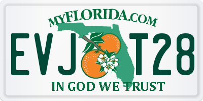 FL license plate EVJT28
