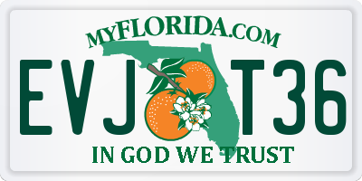FL license plate EVJT36
