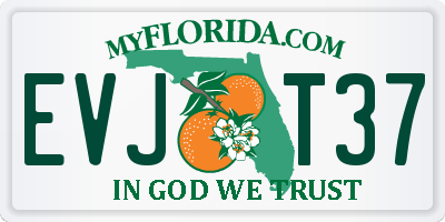 FL license plate EVJT37