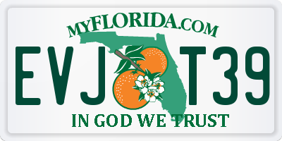 FL license plate EVJT39