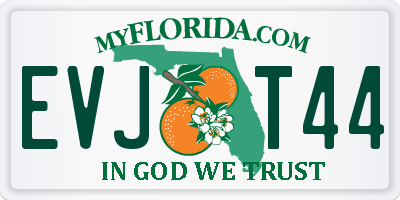 FL license plate EVJT44