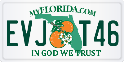 FL license plate EVJT46