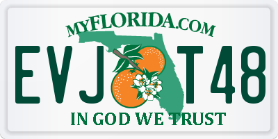 FL license plate EVJT48