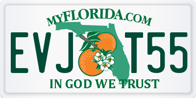 FL license plate EVJT55
