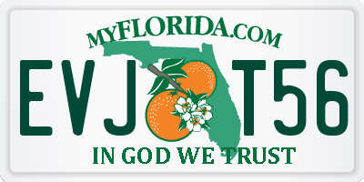 FL license plate EVJT56