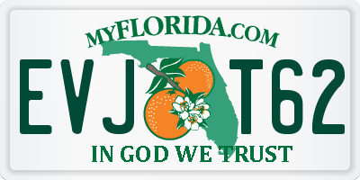 FL license plate EVJT62