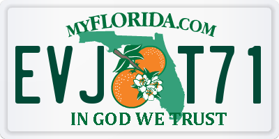 FL license plate EVJT71