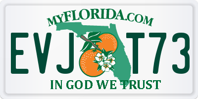 FL license plate EVJT73