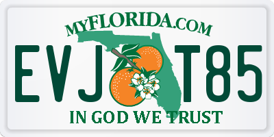 FL license plate EVJT85