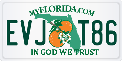 FL license plate EVJT86
