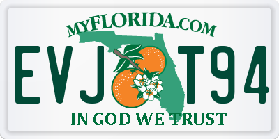 FL license plate EVJT94